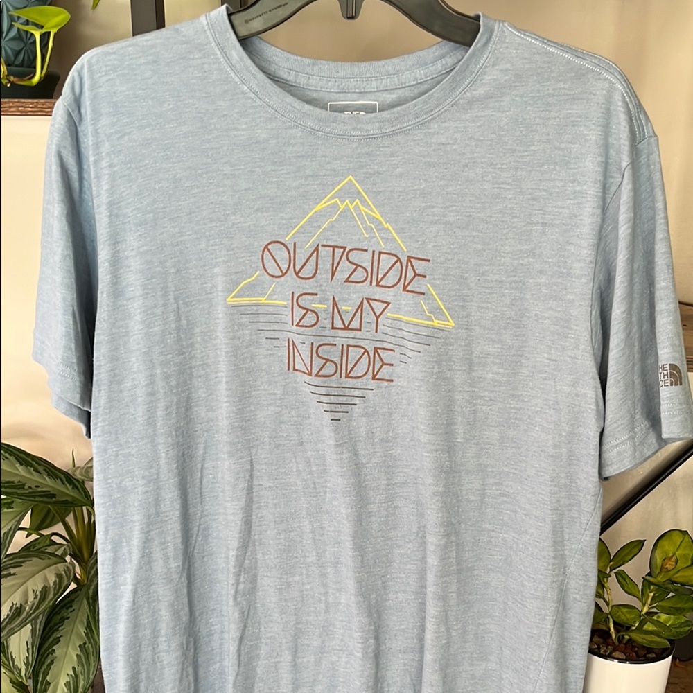 The North Face Blue Short Sleeve Tee Outdoor Style